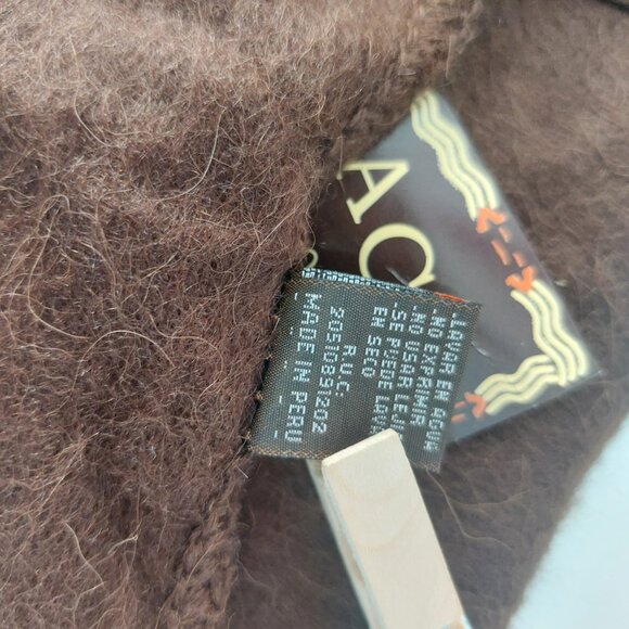 Alpaca Camargo Scarf Set of 2 NEW Peru Brown Red Quality Holiday Gift Warm Wool - Picture 9 of 12